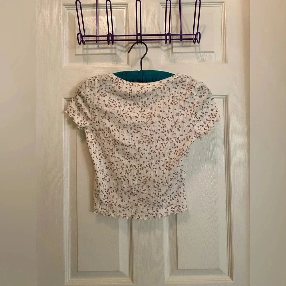 Pink Rose Crop Top small - Picture 7 of 8